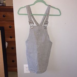 Forever 21 Gingham Overall Dress